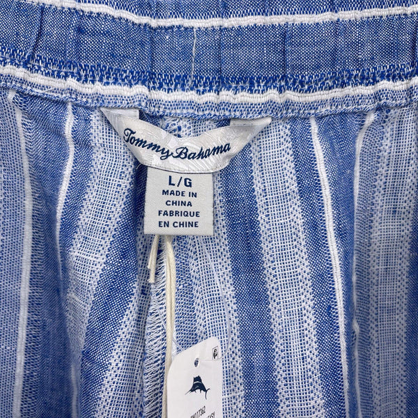 Tommy Bahama Blue Santiago Stripe Easy Linen Pants