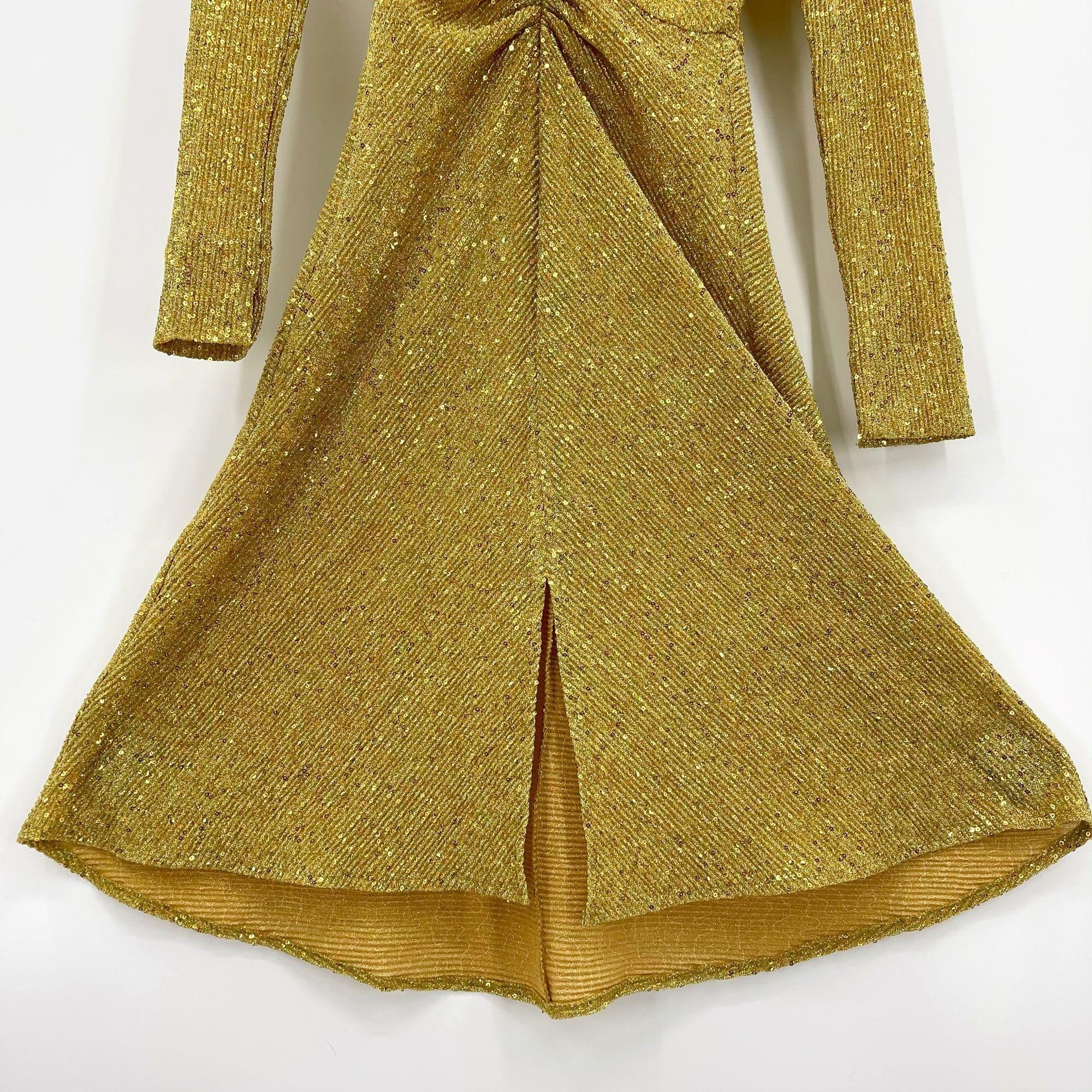 Donna Morgan Gold Sequin Long Sleeve Party Dress The Daily Thrift Donna Morgan Gold Sequin Long Sleeve Party Dress The Daily Thrift