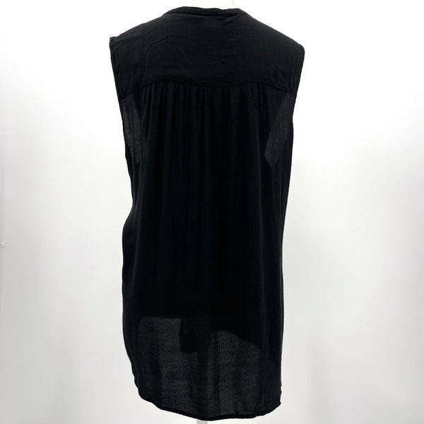 Torrid Black Grommet Lace Up Tank Top Blouse