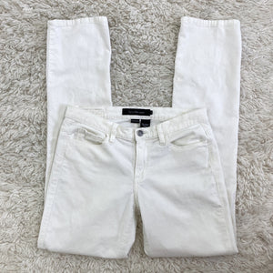 Calvin Klein Jeans White Straight Leg Stretch Corduroy Pants