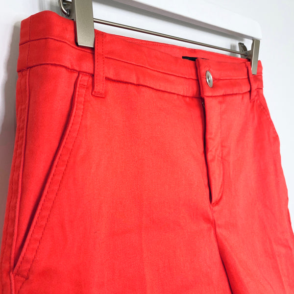 Tribal Coral High Rise Chino Shorts