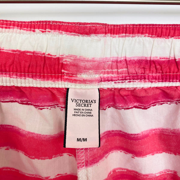 Victoria’s Secret Pink White Striped Sleep Lounge Shorts