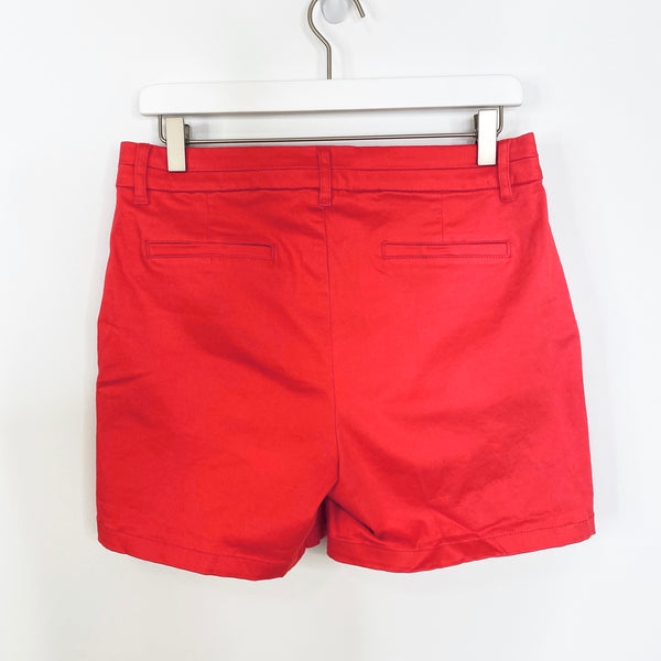 Tribal Coral High Rise Chino Shorts