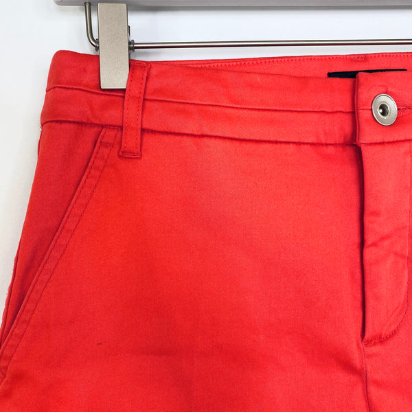 Tribal Coral High Rise Chino Shorts