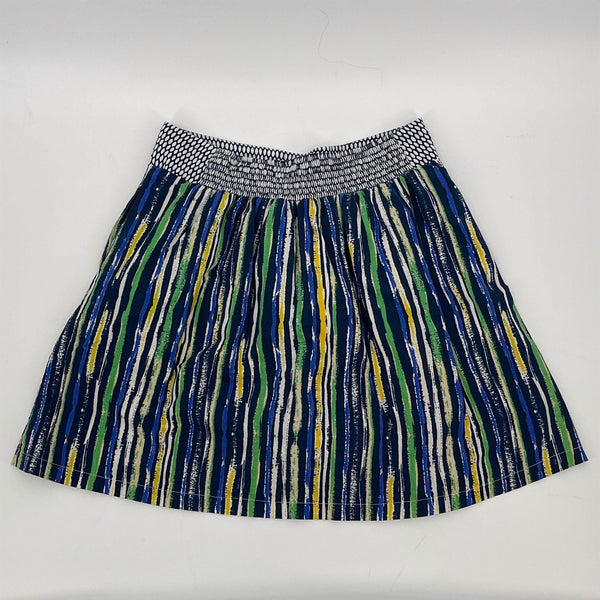 Anthropologie Porridge Blue Duo Striped Dot Skirt